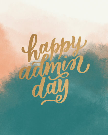 admin professionals' day best of luck gg gold