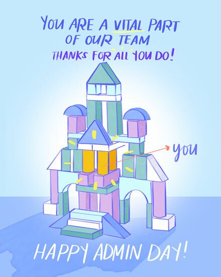 admin professionals' day blocks vital part team 