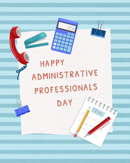 administrative professionals' day admin professional day card happy admin pro day