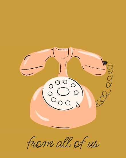 admin professionals' day dring dring vintage telephone phone 