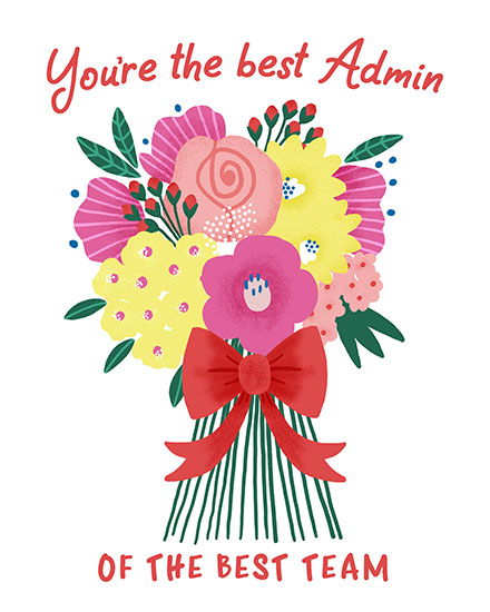 administrative professionals' day administrative professional day card you're the best admin