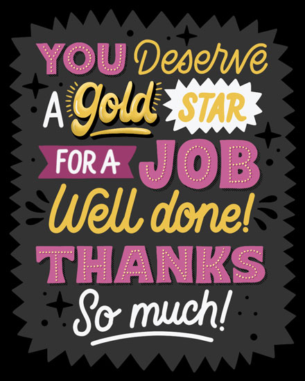 administrative professionals' day admin professional day card you deserve a gold star