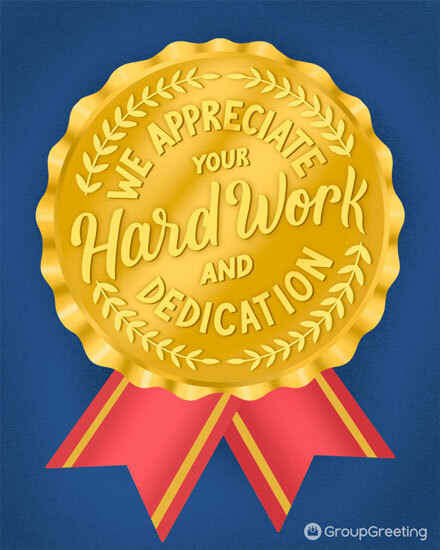 admin professionals' day golden medal we appreciate your hard work