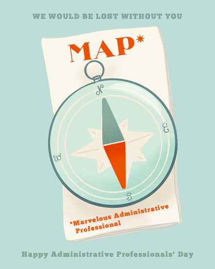 admin professionals' day marvelous administrative professional map compass