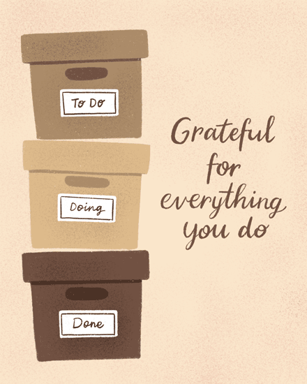 admin professionals' day office boxes to do