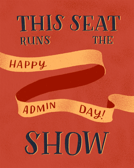 admin professionals' day office chair show runner gift stars 