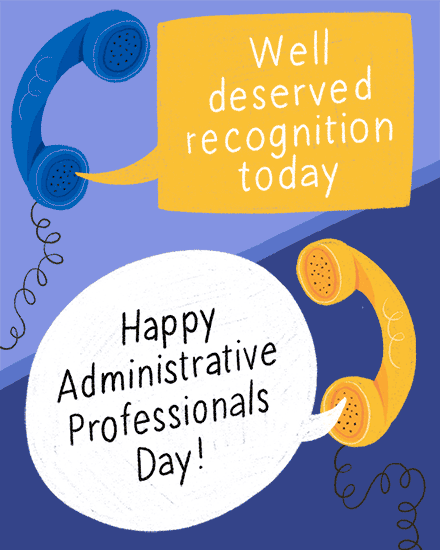admin professionals' day phone speech