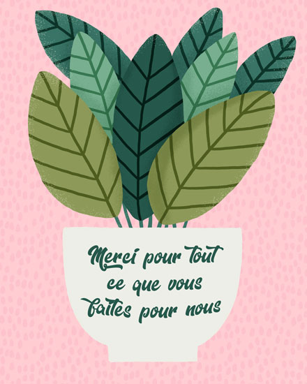 administrative professionals' day administrative professional day card plant with french