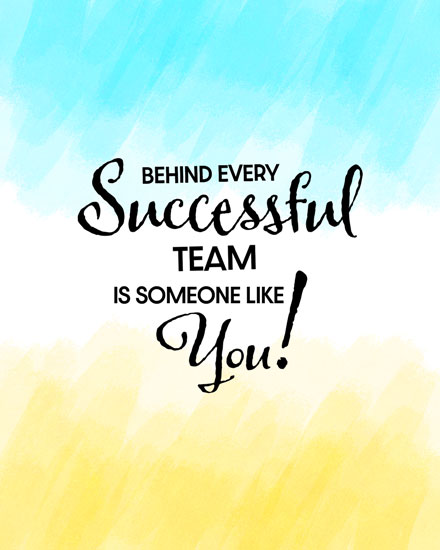 administrative professionals' day admin professional day card behind every successful team is someone like you