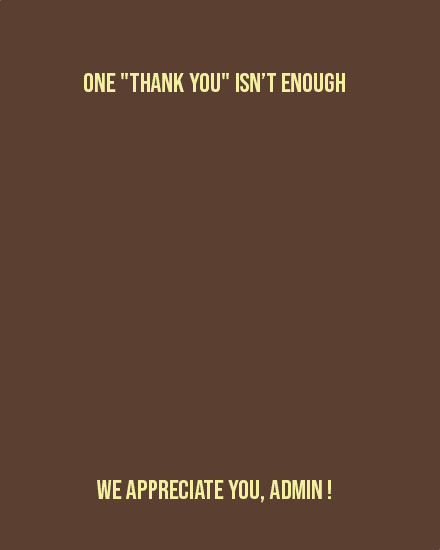 admin professionals' day thank you animation
