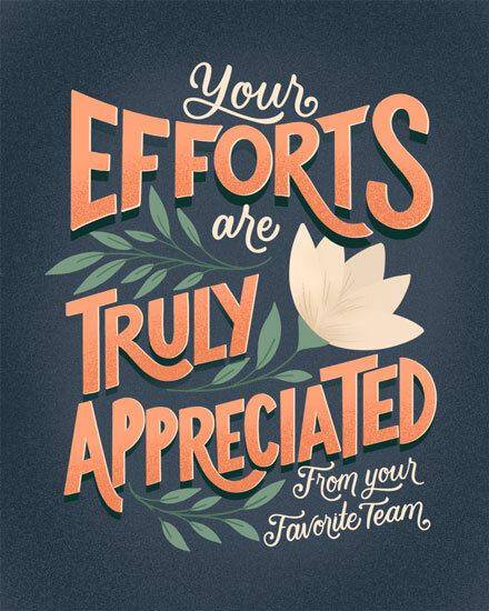 admin professionals' day your efforts are truly appreciated favorite team