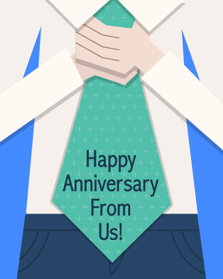 work anniversary anniversary card tie for him anniv