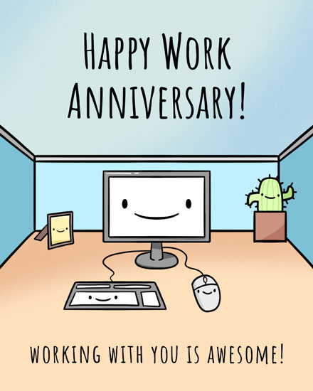 work anniversary anniversary card cubicle items anniv
