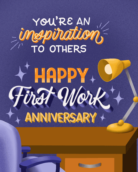 anniversary card first work anniversary 01 1st 01s 1s one first anniv
