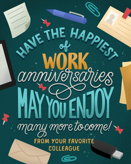 work anniversary happiest of work anniversaries gg office supplies 