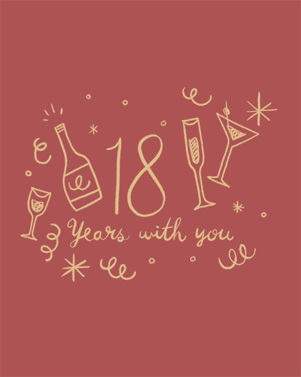 work anniversary simple 18 drinks confetti drinks