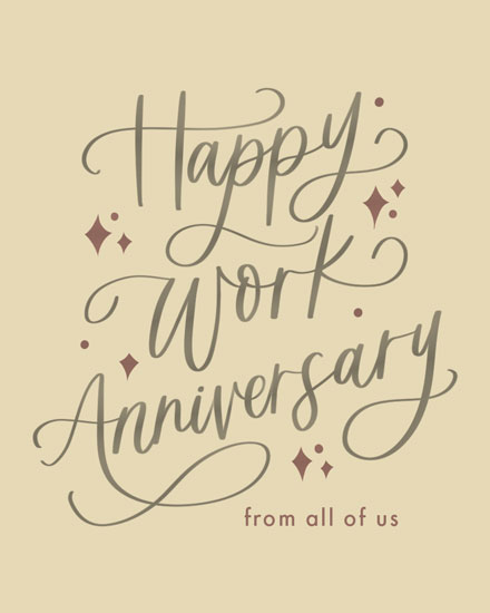anniversary card work anniversary anniv