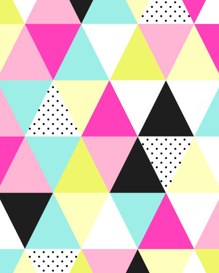 any card colorful triangles blank
