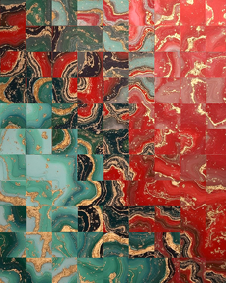 any marble texture mosaic gold