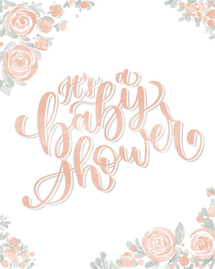 baby card its a baby shower florals arrival