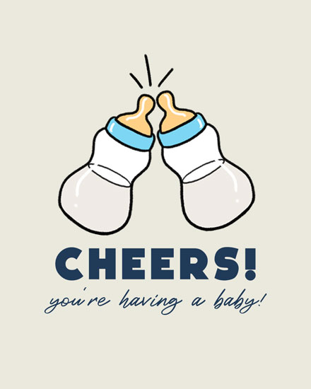 baby card cheers arrival