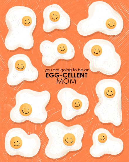 baby eggcellent eggs mom smile puns  arrival