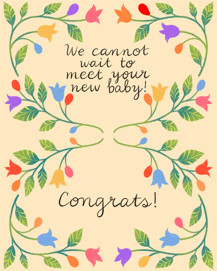 baby flowers meet new congrats