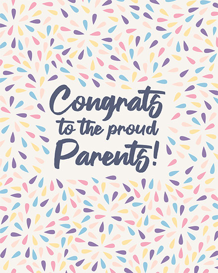 baby card congrats to the proud parents parental leave arrival