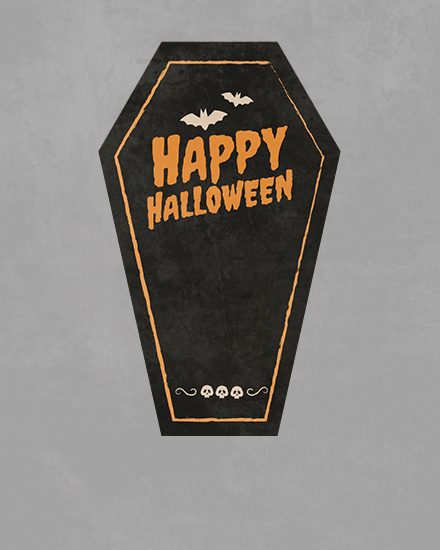 open coffin spooky scary happy halloween