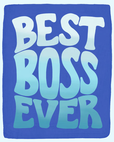 boss's day best boss ever groovy bosss day card lettering