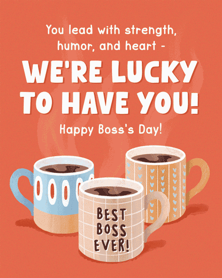 boss's day boss day coffee team cups