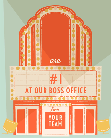 boss's day bosss day card boss office