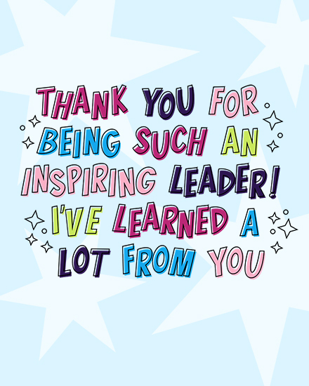 boss's day inspiring leader stars 