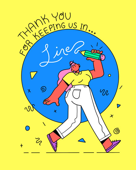 boss's day boss day card thank you for keeping us in line