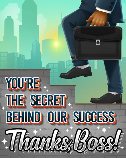 boss's day bosss day card male secret success poc