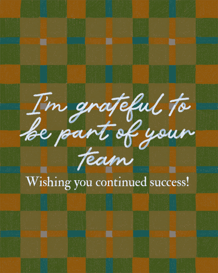 boss's day plaid simple team grateful