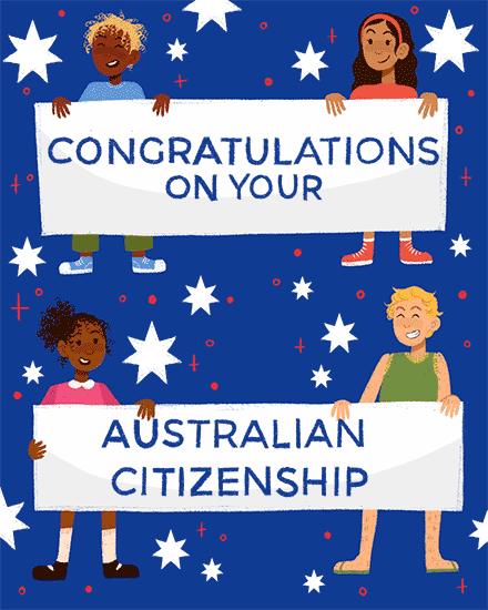 congratulations card australian citizenship poc