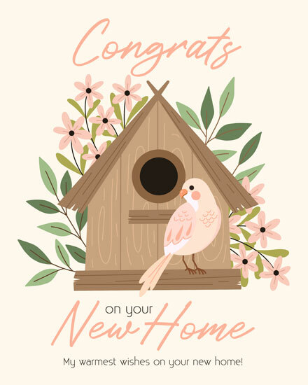 congratulations new home bird house