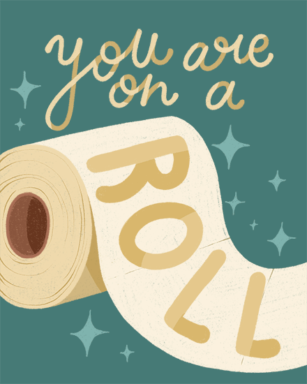 congratulations toilet paper stars 