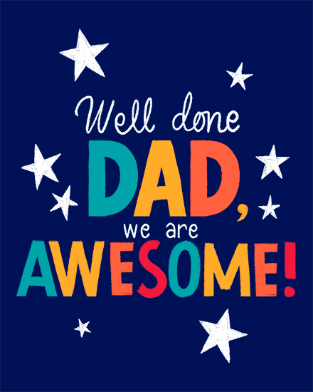 father's day fathers day card awesome