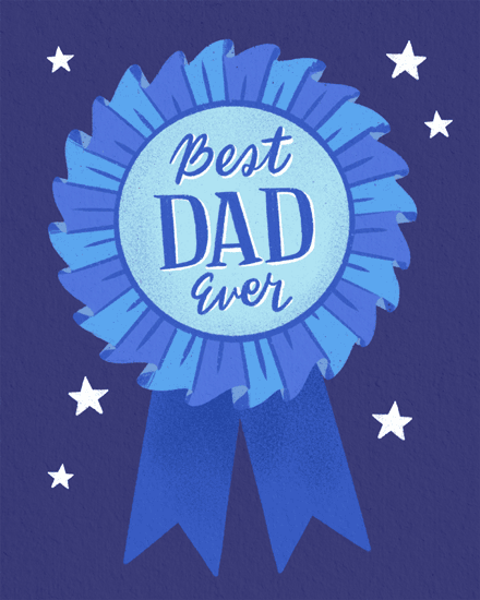 father's day best dad ribbon