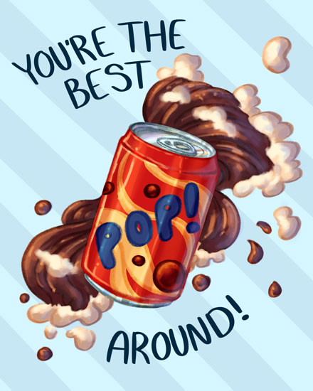 father's day card best pop