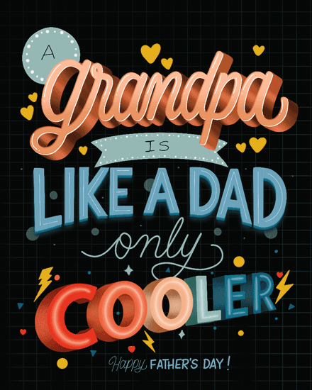 father's day card cooler grandpa