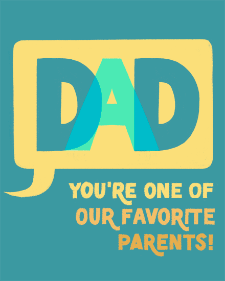 father's day card favourite