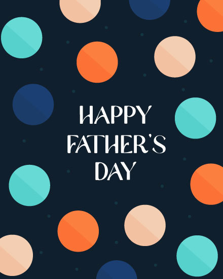 father's day fathers day card dots round circle pattern
