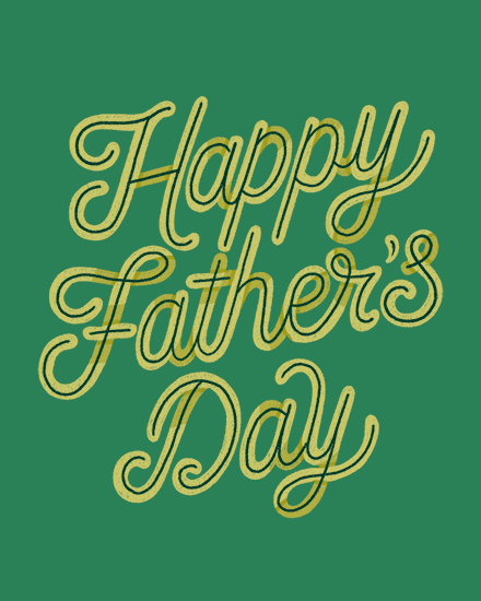 father's day simple lettering