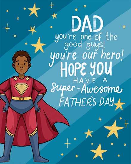 father's day fathers day card superhero avenger marvel dc