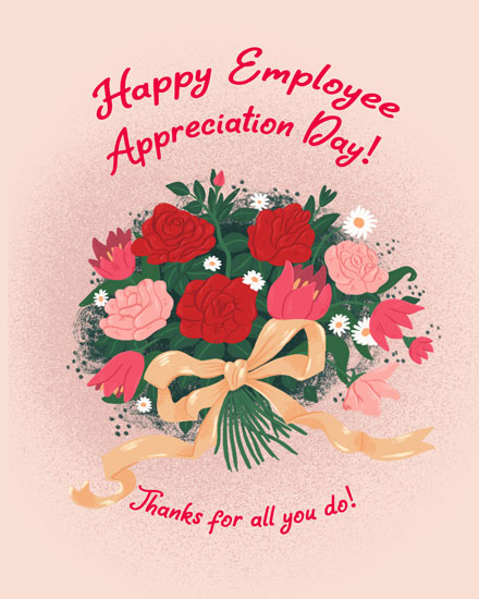employee appreciation day card thanks for all you do