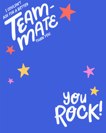 employee appreciation high five teammate stars you rock