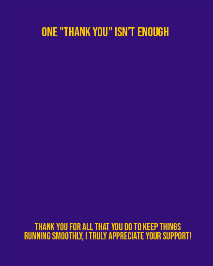 employee appreciation thank you blue